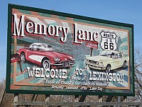 USA - Lexington IL - Memory Lane Welcome Sign (9 Apr 2009)
